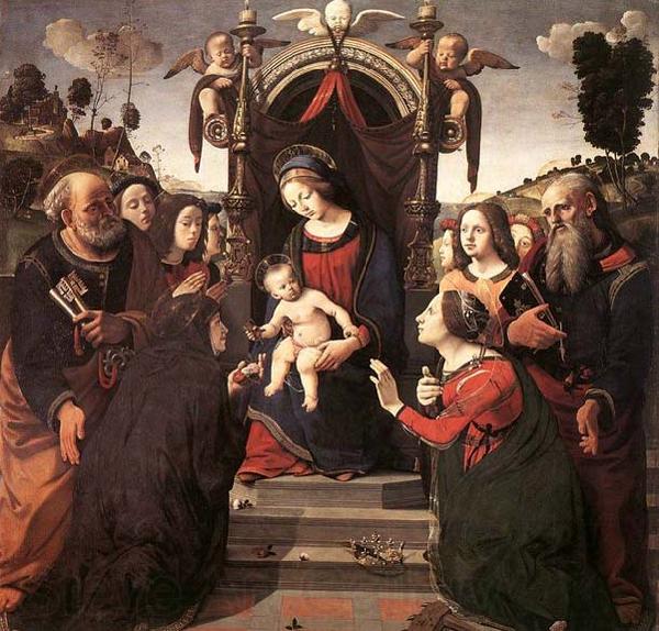 Piero di Cosimo Mystical Marriage of St Catherine of Alexandria Norge oil painting art